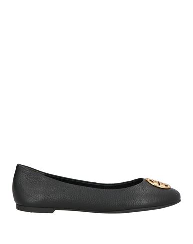 Tory Burch Woman Ballet Flats Black Size 8 Leather In Black