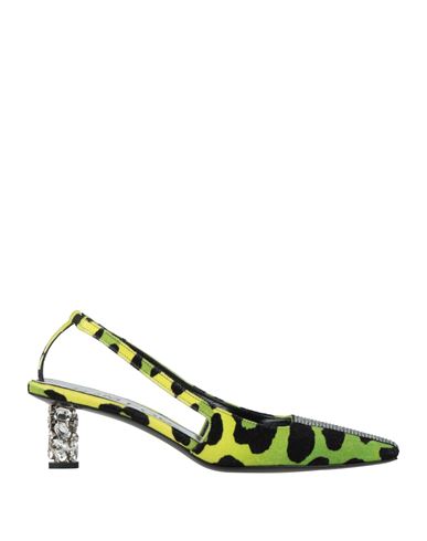 Tom Ford Woman Pumps Lime Green Size 10 Textile Fibers In Green
