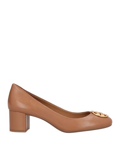 Tory Burch Woman Pumps Brown Size 5 Leather