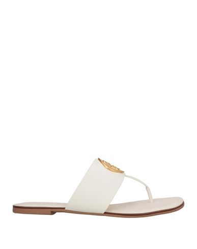 Tory Burch Woman Thong Sandal White Size 7.5 Calfskin In White