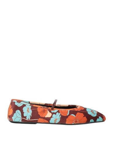 Jeffrey Campbell Woman Ballet Flats Dark Brown Size 7 Textile Fibers In Brown