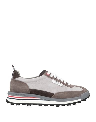 Thom Browne Woman Sneakers Light Grey Size 8 Leather In Gray