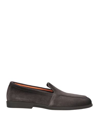 Santoni Man Loafers Dark Brown Size 7.5 Leather In Brown