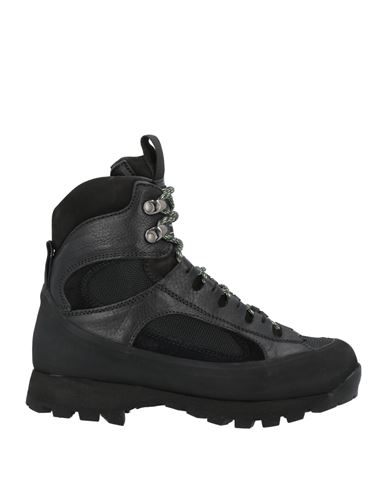 Diemme Woman Ankle Boots Black Size 7 Leather, Textile Fibers In Black