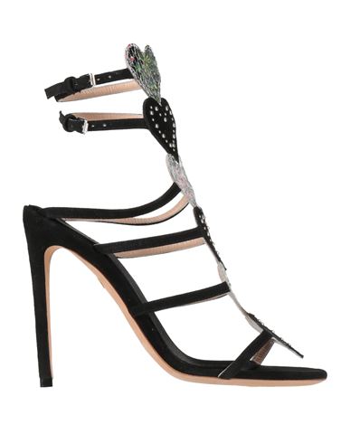 Giambattista Valli Woman Sandals Black Size 8 Leather In Black
