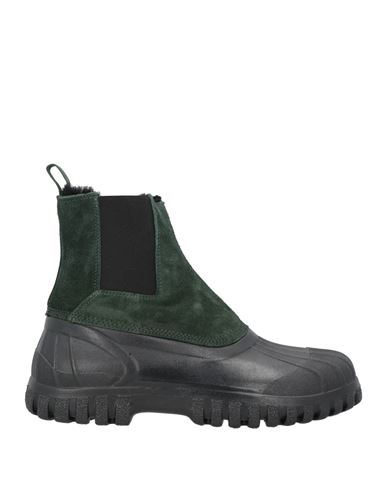 Diemme Man Ankle Boots Dark Green Size 10 Leather In Green