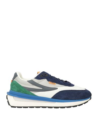 Fila Man Sneakers Midnight Blue Size 10 Leather, Textile Fibers In Blue