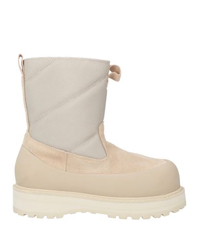 Diemme Man Ankle Boots Beige Size 7 Leather, Textile Fibers In Neutral
