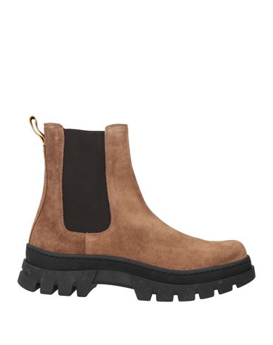 Moorer Man Ankle Boots Camel Size 6 Leather In Neutral