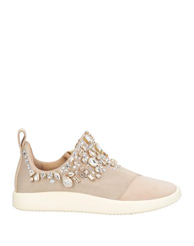Giuseppe Zanotti Woman Sneakers Beige Size 5 Textile Fibers In Neutral