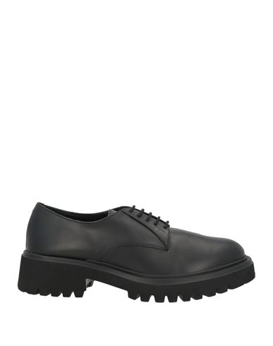 Anima Woman Lace-up Shoes Black Size 8 Calfskin In Black
