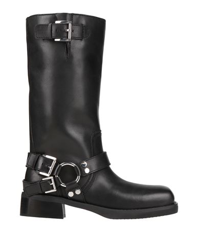 Michael Michael Kors Woman Boot Black Size 8 Leather In Black