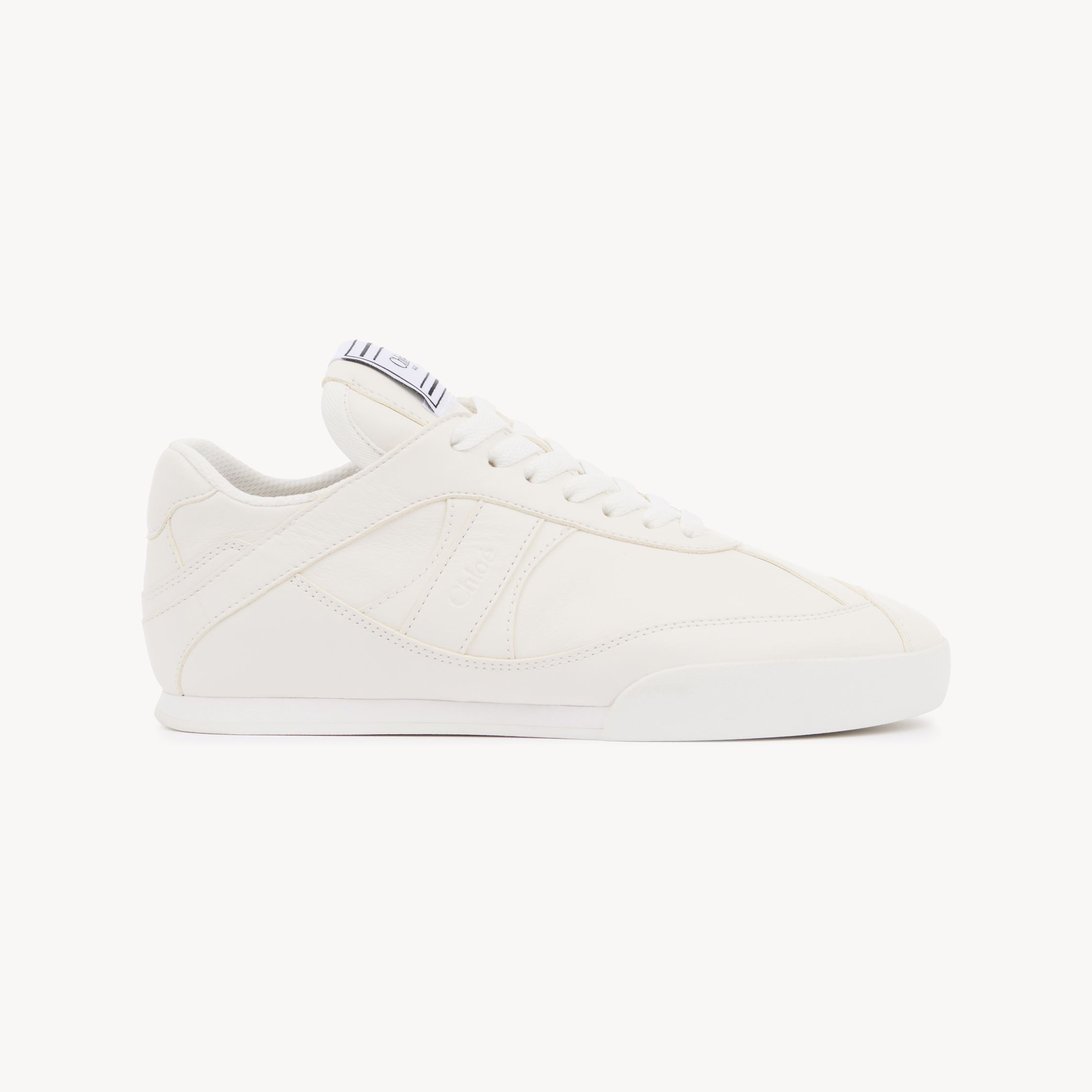Chloé Kick Sneaker White Size 7 100% Bovine Leather In White