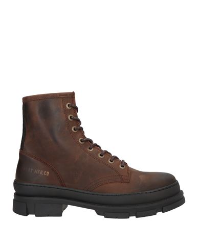 Replay Man Ankle Boots Chocolate Brown Size 9 Leather In Brown