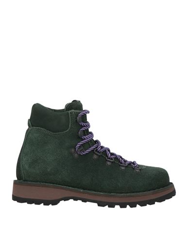 Diemme Woman Ankle Boots Dark Green Size 6 Leather In Green