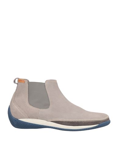 Lo.white Lo. White Man Ankle Boots Grey Size 10 Leather In Gray
