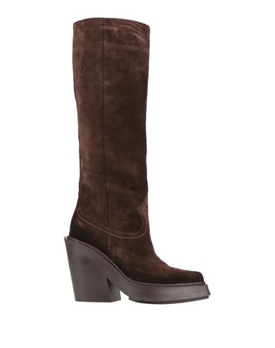 Vic Matie Vic Matiē Woman Boot Dark Brown Size 7 Leather In Brown