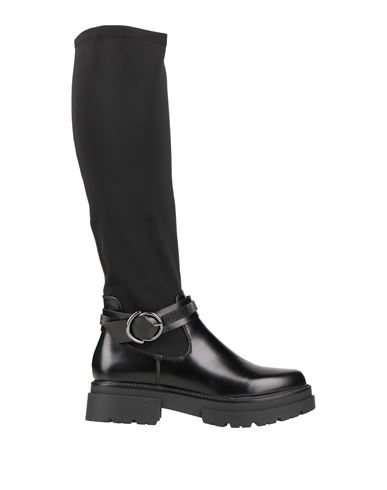 Cafènoir Woman Boot Black Size 10 Textile Fibers, Synthetisches Material In Black