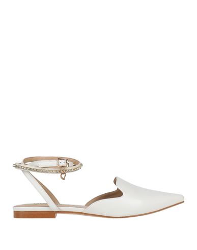Tua By Braccialini Woman Ballet Flats White Size 8 Synthetisches Material