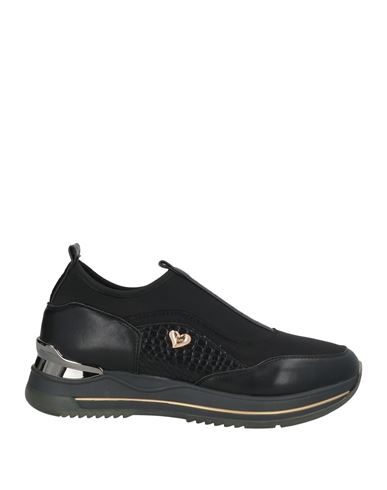 Tua By Braccialini Woman Sneakers Black Size 8 Textile Fibers, Synthetisches Material In Black