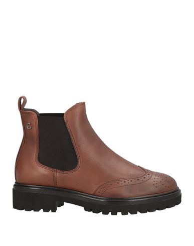 Cinzia Soft Woman Ankle Boots Brown Size 9 Synthetisches Material In Brown
