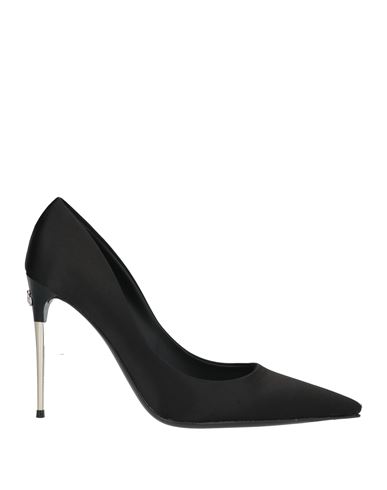 Dolce & Gabbana Woman Pumps Black Size 5.5 Calfskin, Silk