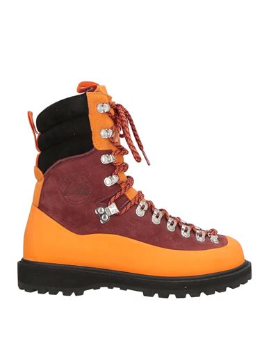 Diemme Woman Ankle Boots Burgundy Size 6 Leather In Red