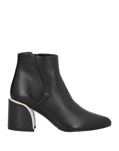 Silvia Rossini Woman Ankle Boots Black Size 5 Leather In Black