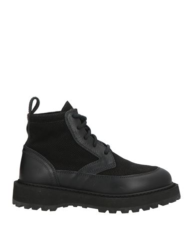 Diemme Woman Ankle Boots Black Size 8 Leather, Textile Fibers In Black