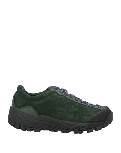 Diemme Woman Ankle Boots Dark Green Size 7 Leather, Textile Fibers In Green
