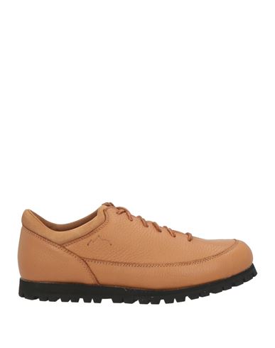 Diemme Woman Sneakers Camel Size 8 Leather In Nude