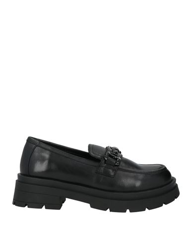 Tosca Blu Studio Woman Loafers Black Size 6 Leather In Black