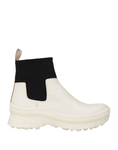 Jil Sander Man Ankle Boots White Size 7 Rubber In White
