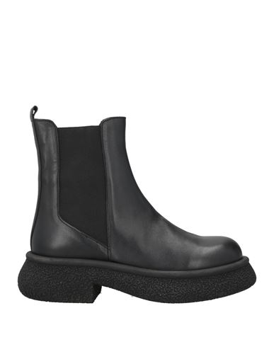 Tosca Blu Woman Ankle Boots Black Size 7 Leather In Black