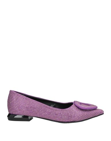 Tosca Blu Woman Ballet Flats Lilac Size 7 Textile Fibers In Multi