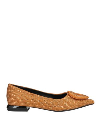 Tosca Blu Woman Ballet Flats Brown Size 7 Textile Fibers In Brown