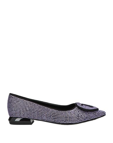 Tosca Blu Woman Ballet Flats Purple Size 8 Textile Fibers In Purple