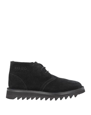 Kenzo Woman Ankle Boots Black Size 5 Sheepskin In Black