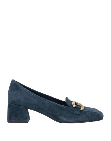Tosca Blu Woman Loafers Midnight Blue Size 10 Leather In Blue