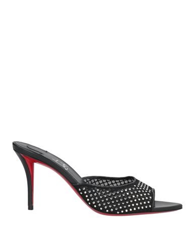 Christian Louboutin Apostropha Mule Mesh Strass In Black