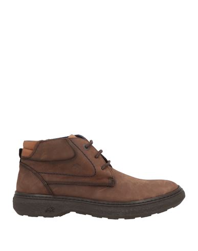Fluchos Man Ankle Boots Dark Brown Size 8 Leather In Brown