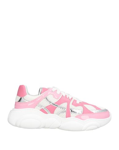 Moschino Couture Woman Sneakers Pink Size 7 Textile Fibers In Pink