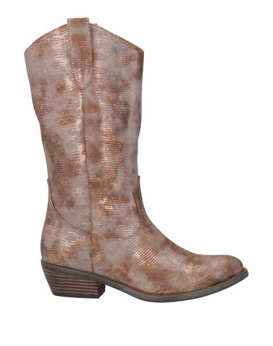 Tosca Blu Woman Boot Taupe Size 7 Leather In Gray