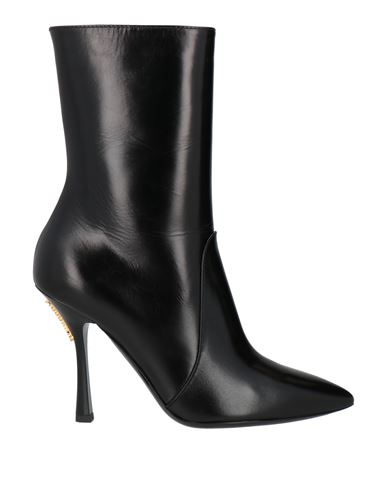 Moschino Couture Woman Ankle Boots Black Size 8 Leather In Black
