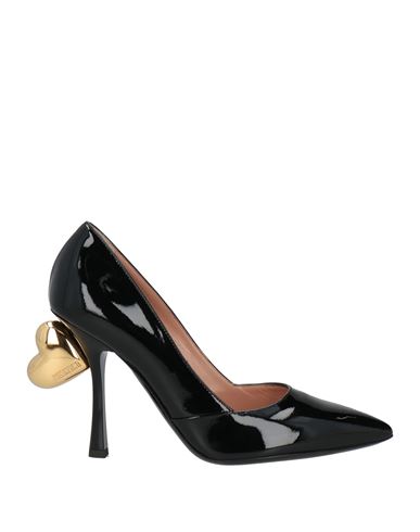 Moschino Couture Woman Pumps Black Size 8 Leather In Black