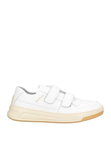 Acne Studios 20mm Steffey Leather Low Top Sneakers In White