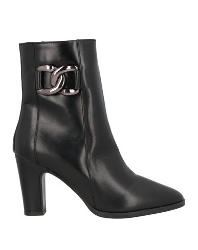 Cinzia Soft Woman Ankle Boots Black Size 6 Leather In Black