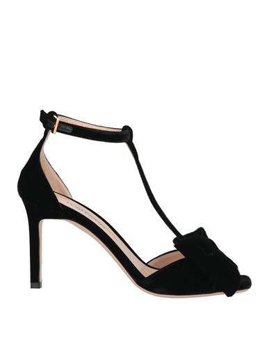 Tom Ford Woman Sandals Black Size 7 Viscose, Leather