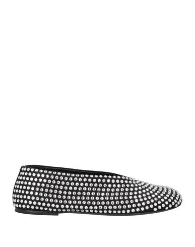 Khaite Marcy Crystal-embellished Satin Ballet Flats In Black