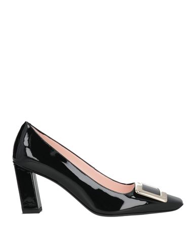Roger Vivier Woman Pumps Black Size 12 Leather In Black
